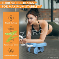 FATBURN Abdominal Exercise Roller With Elbow Support